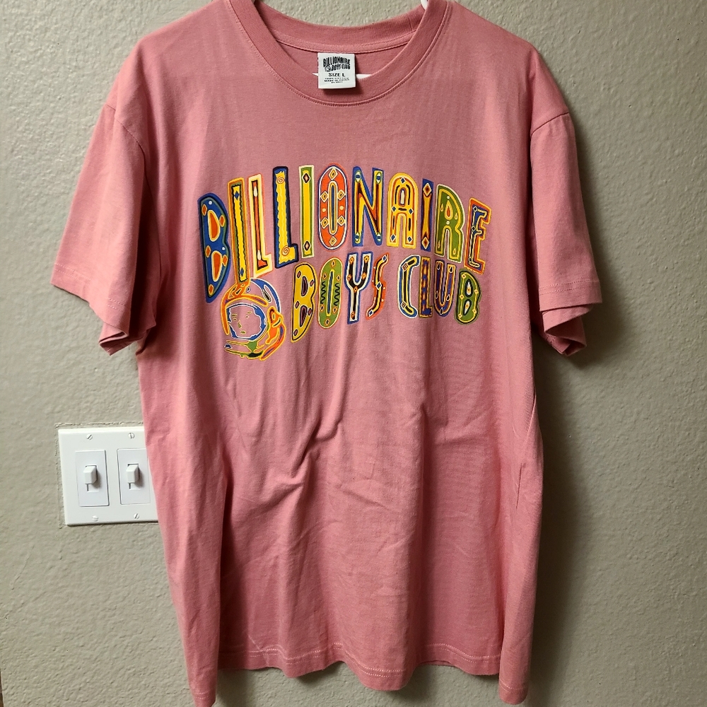 Billionaire Boys Club Pink Graphic Large T-Shirt